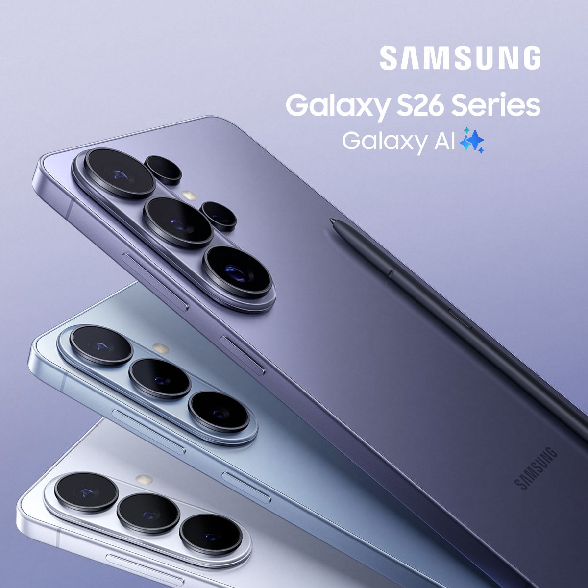 nye samsung galaxy s26-serien med galaxy ai