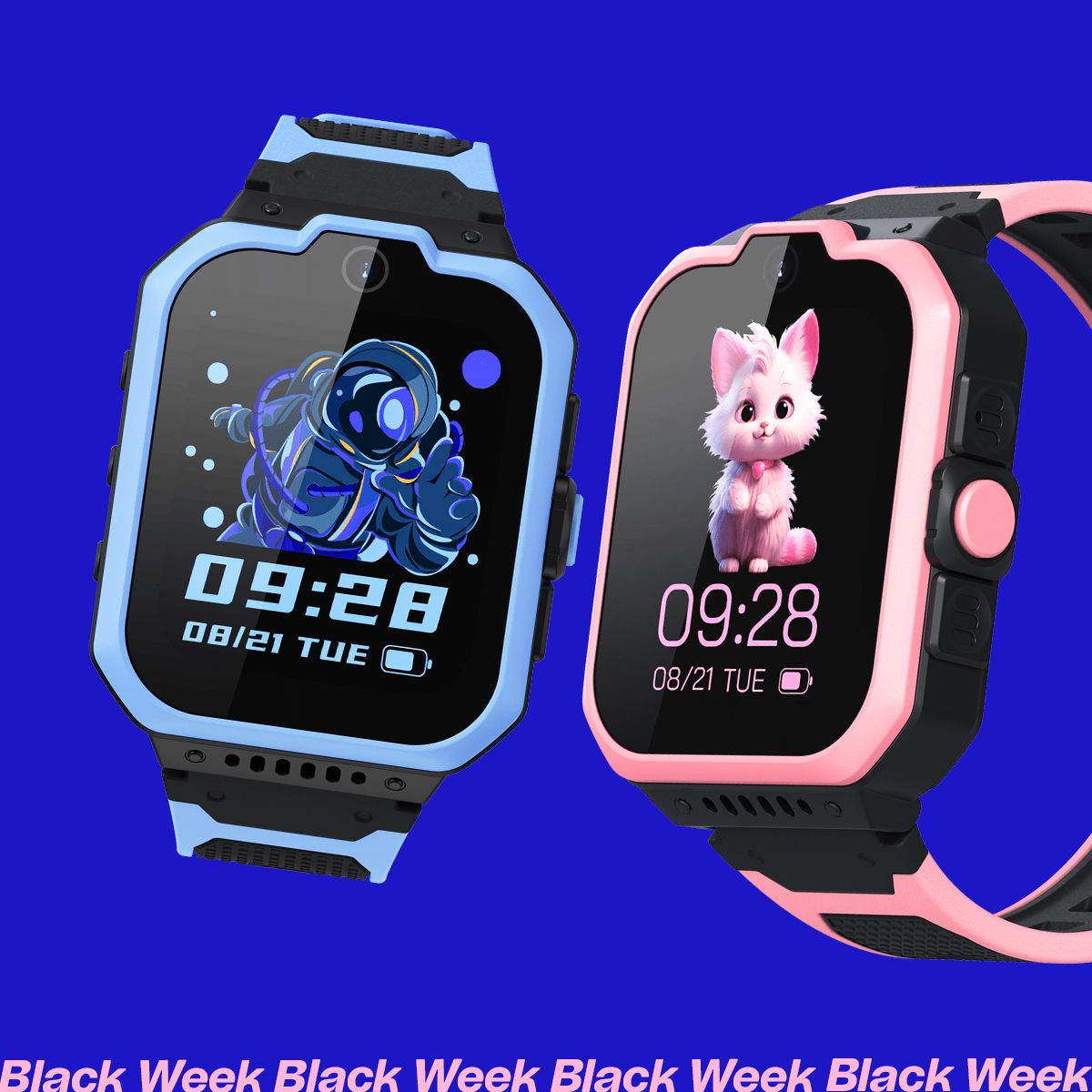 smartklokken zte k1 pro til barn i fargene blå og rosa