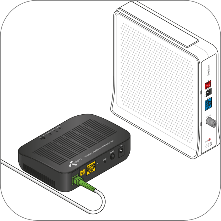 Fibeboks eller kabelmodem