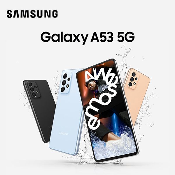 Samsung Galaxy A53 med 5G i tre farger
