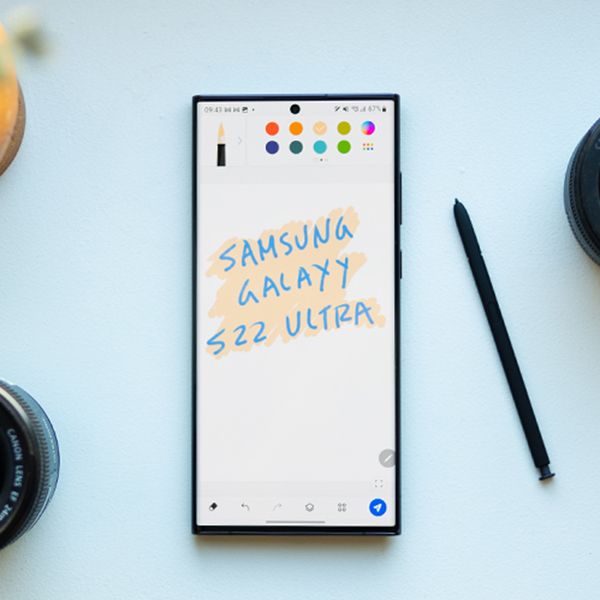 Tegnefunksjonen på Galaxy S22 Ultra