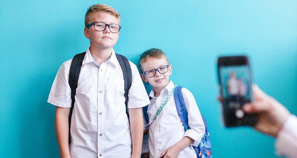 Bilde av skolebarn