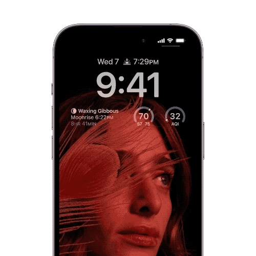 iPhone 14 Pro har et Always On-display