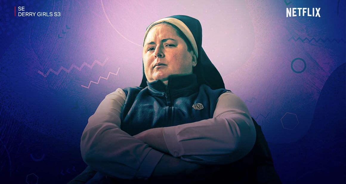 Bilde fra Derry GIrls på Netflix.