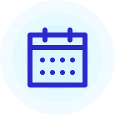 Ikon som illustrerer en kalender