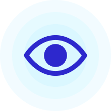 Ikon som illustrerer et øye