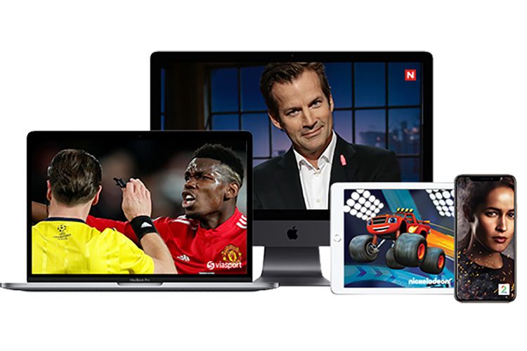 Bilde av forskjellige TV-skjermer