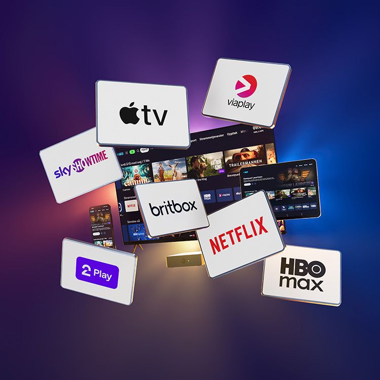 Internett og TV-pakke med strømmetjenester fra Telenor
