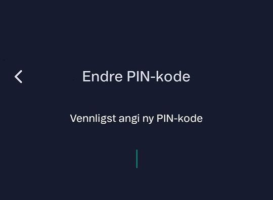 Endre PIN-kode for T-We via app