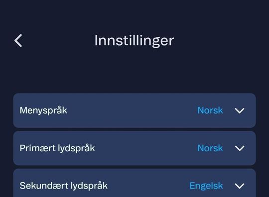 Brukerveiledning for innstillinger 