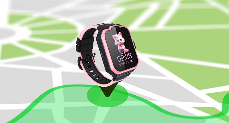 Smartklokken ZTE K1 Pro til barn som viser geofencing