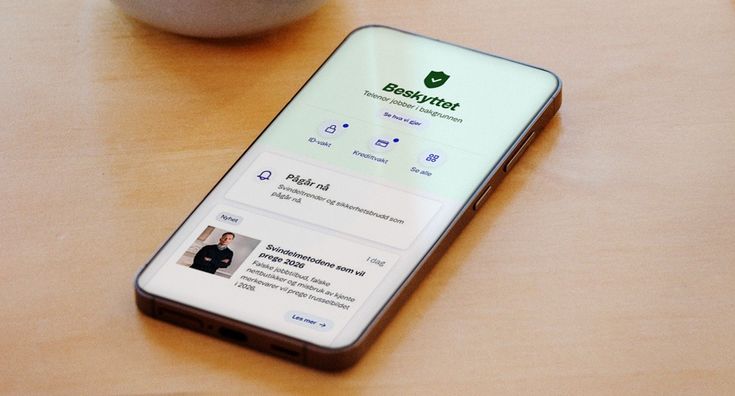 Viser sikkerhetssenteret i Mitt Telenor