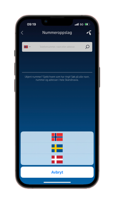 Nummeroppslag skandinavia