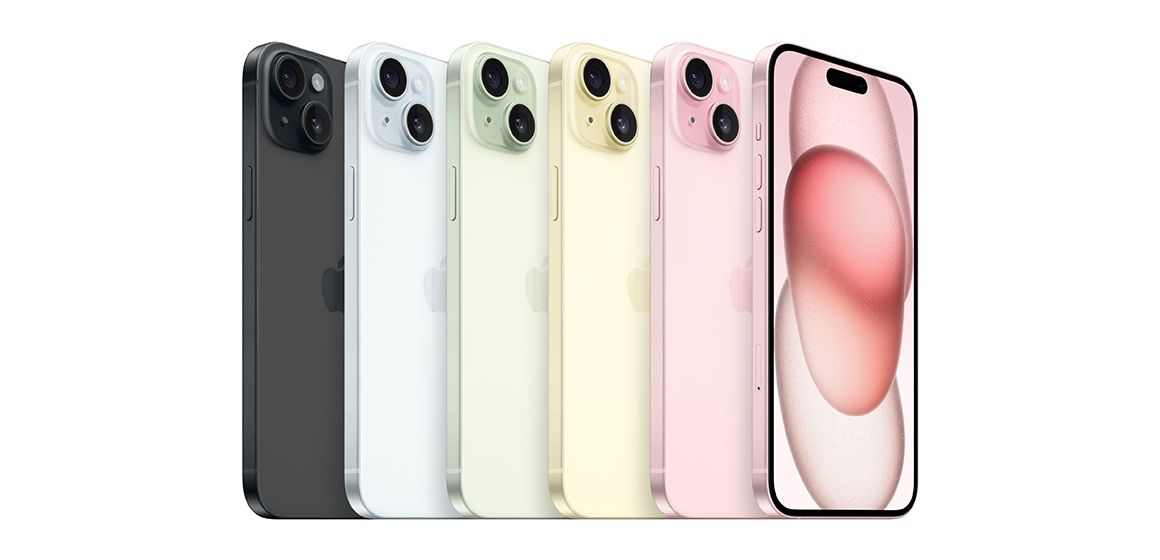apple iphone 15 i alle farger