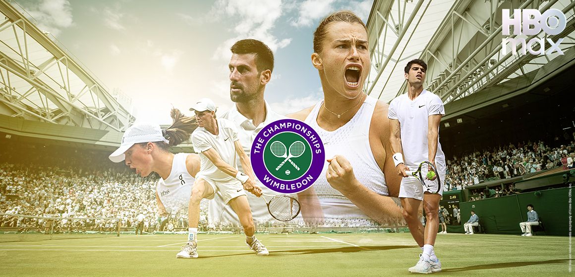 Bilde fra Wimbledon, som du kan se med HBO Max Sport. 