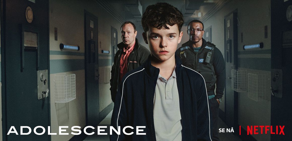 Emmy-vinneren Adolescence på Netflix.