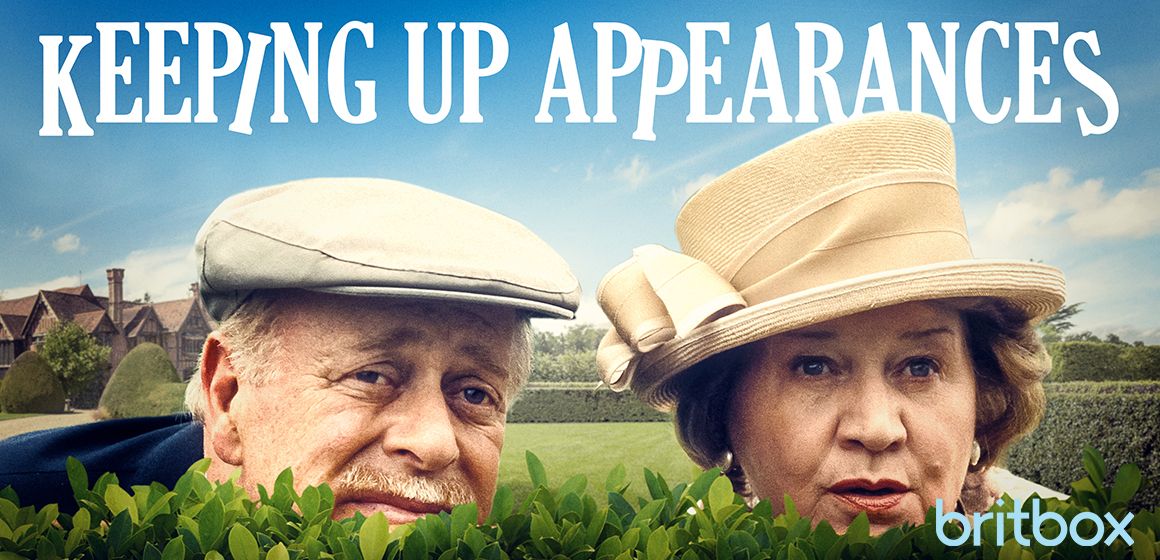 Bilde av Høy på pæra eller Keeping Up Appearances på BritBox.