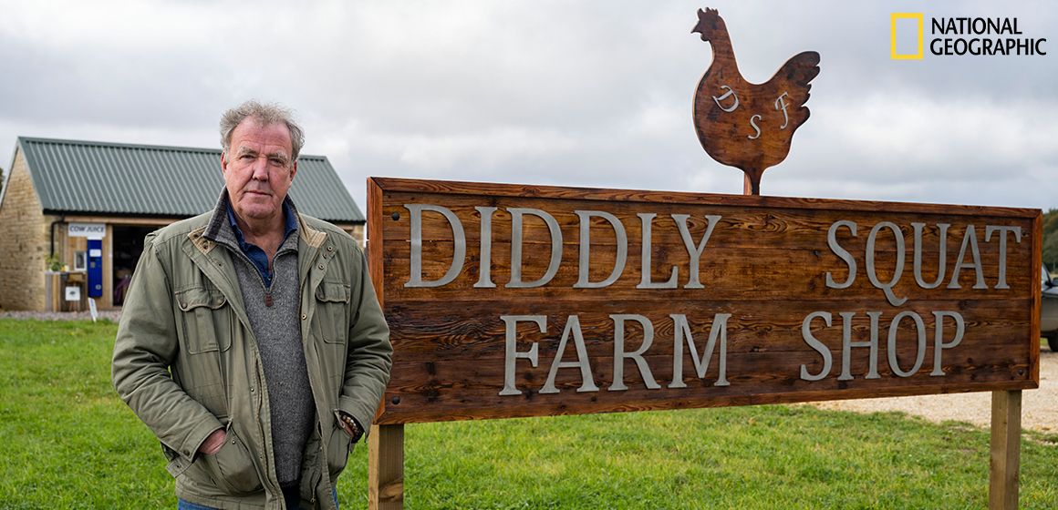 Bilde fra Clarkson's Farm på National Geographic. 