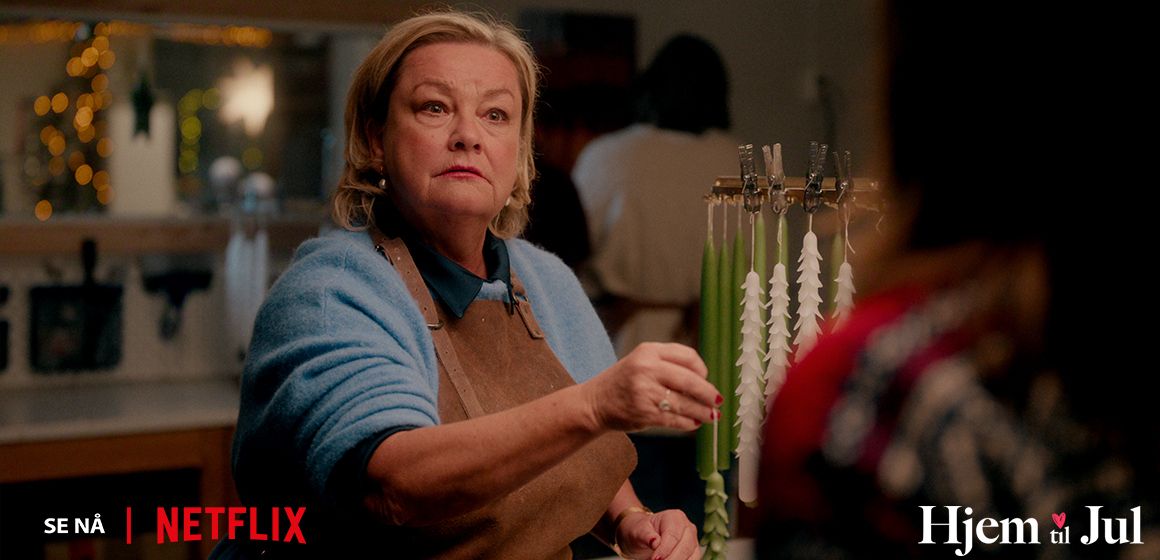 Bilde fra Hjem til jul på Netflix.