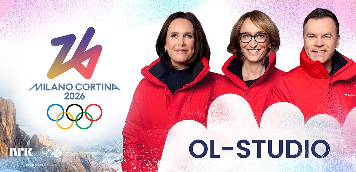 OL-studio for vinter-OL 2026 i Milano Cortina fra NRK. Deres OL-studio-gjeng.