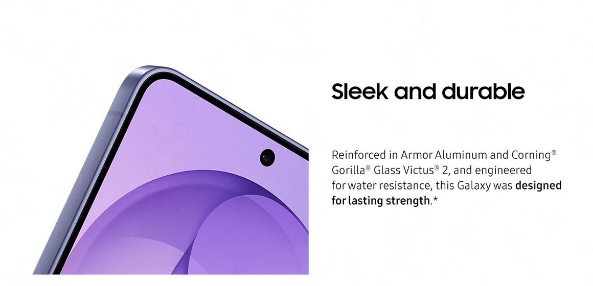 Elegant design med slitesterkt Armor Aluminum og Gorilla Glass Victus 2