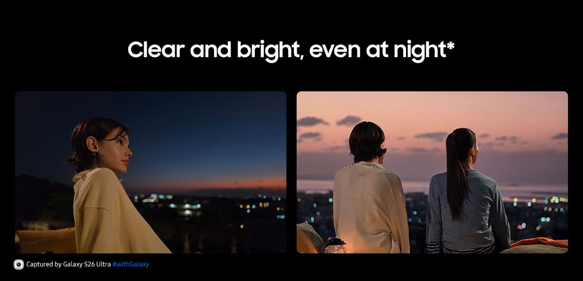 Klart og lyssterkt bilde av nattlandskap med nightography