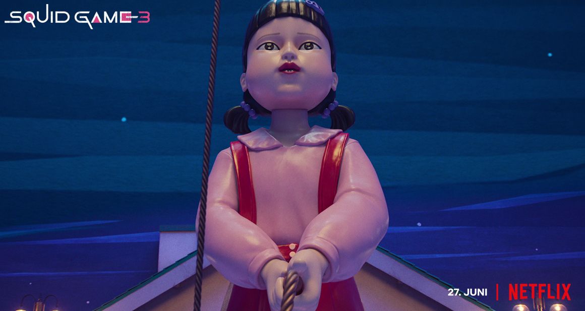 Bilde fra Squid Game på Netflix. 