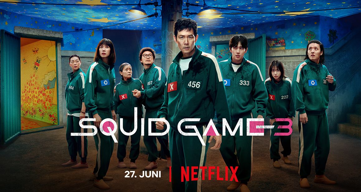 Bilde fra Squid Game på Netflix.
