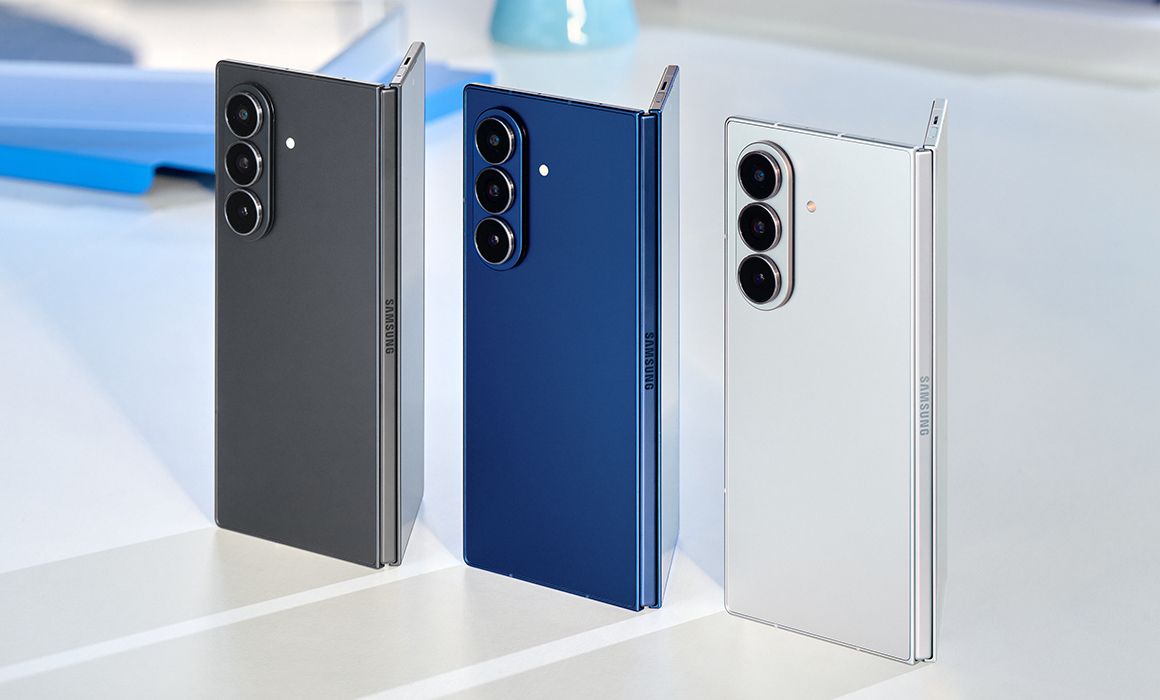 Galaxy Z Fold7 i alle tre fargene