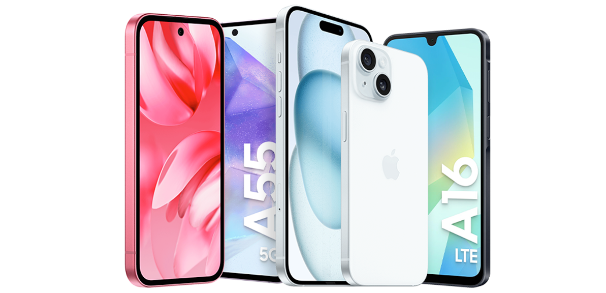 Forskjellige mobiltelefoner