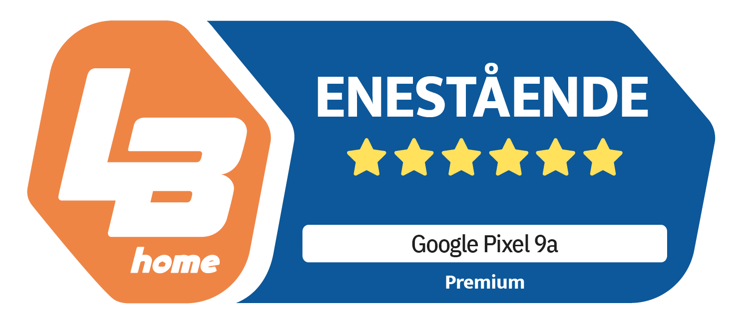 Google Pixel 9a vurdert som enestående med seks stjerner