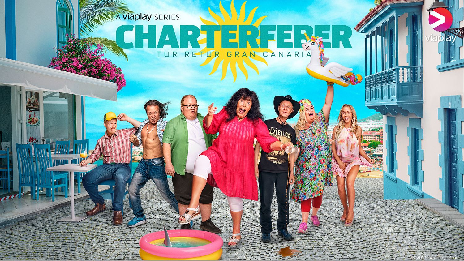 Bilde fra Charterfeber, noe av det som er best på Viaplay.