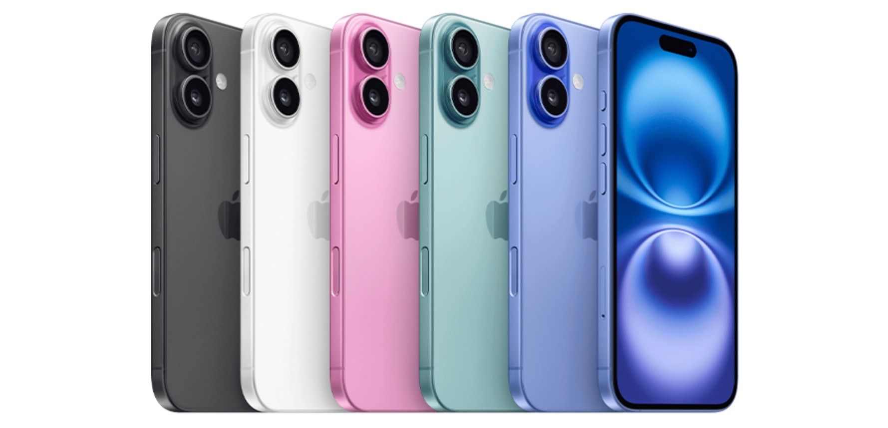 iPhone 16 i 6 ulike farger