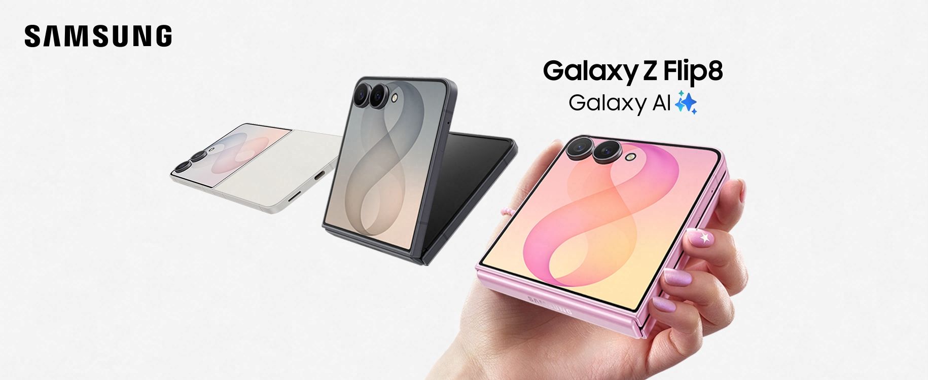 Galaxy Z Flip8 med Galaxy AI, det nyeste fra Samsung