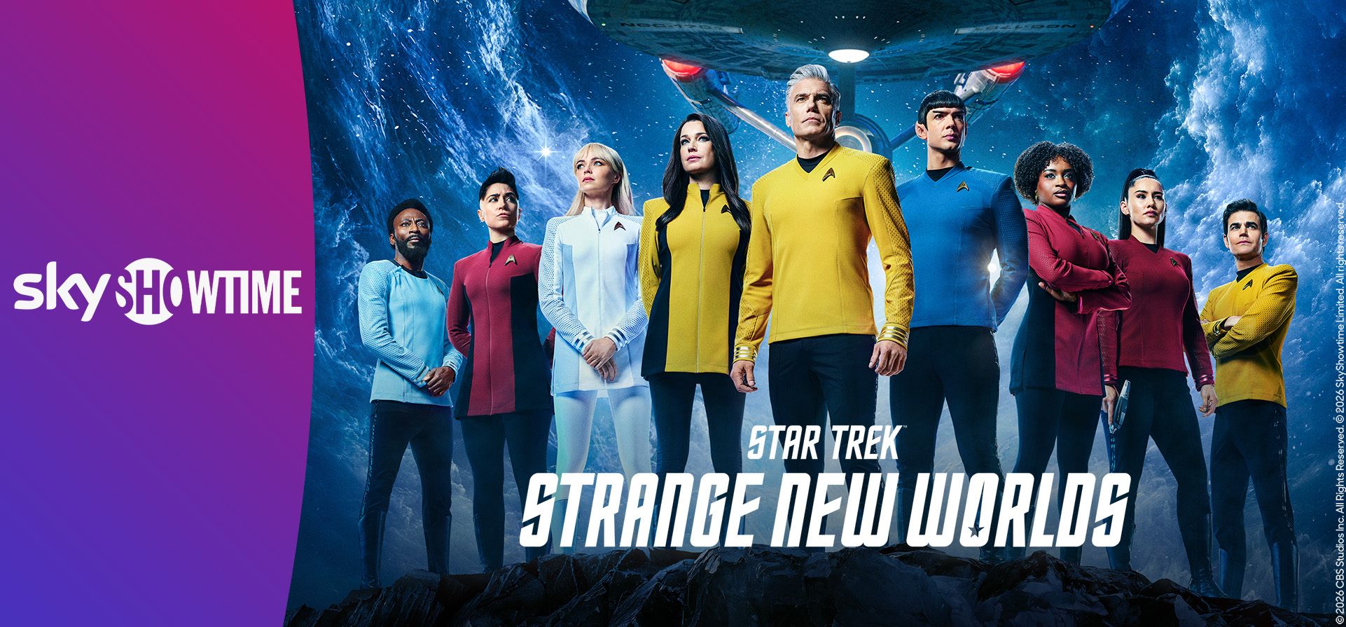Bilde fra Star Trek: Strange New Worlds på SkyShowtime, et av månedens strømmetips.