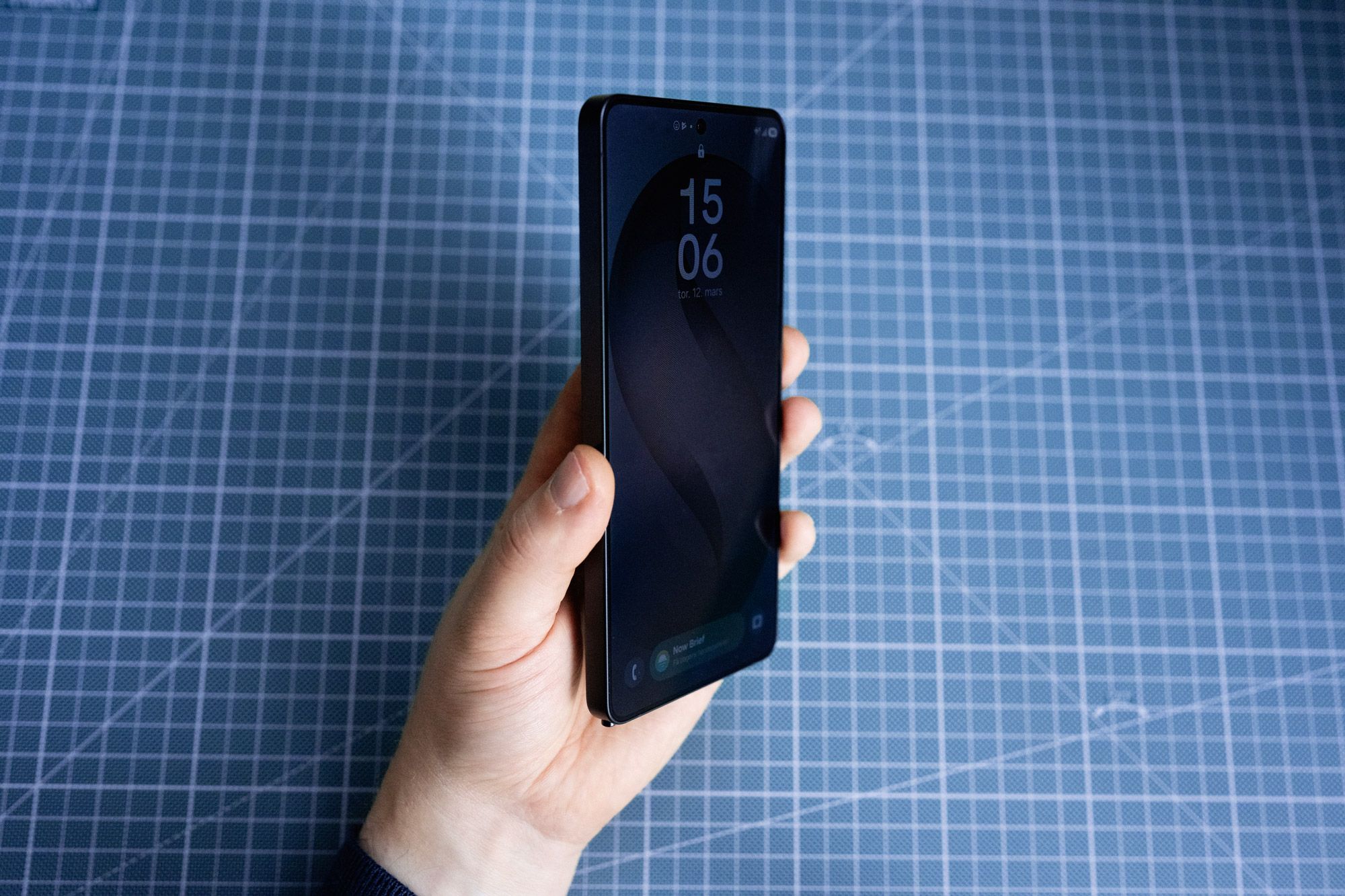 Test av Samsung Galaxy S26 Ultra, her med Privacy Display aktivert