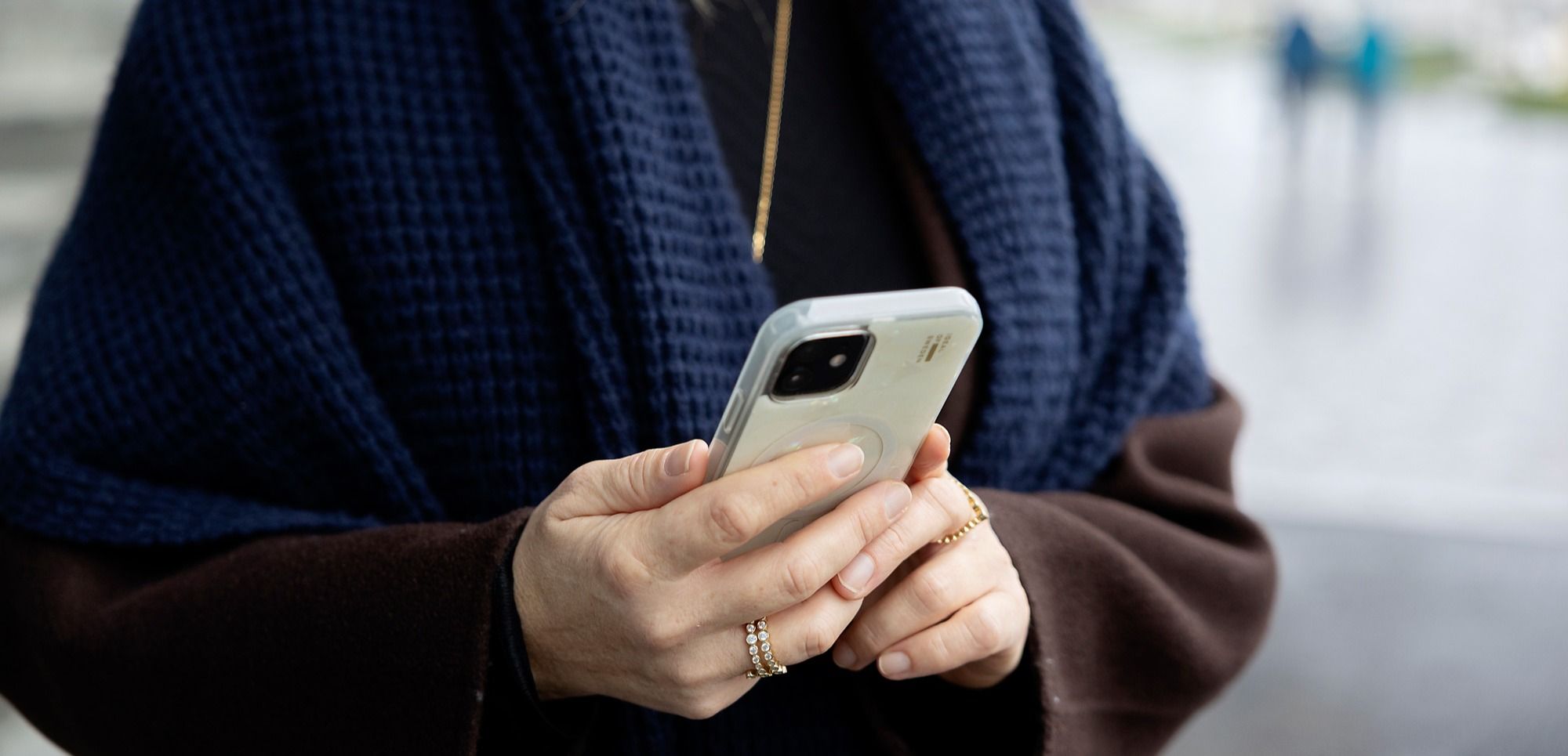 Siv scannet QR-koden hun fikk med mobilen