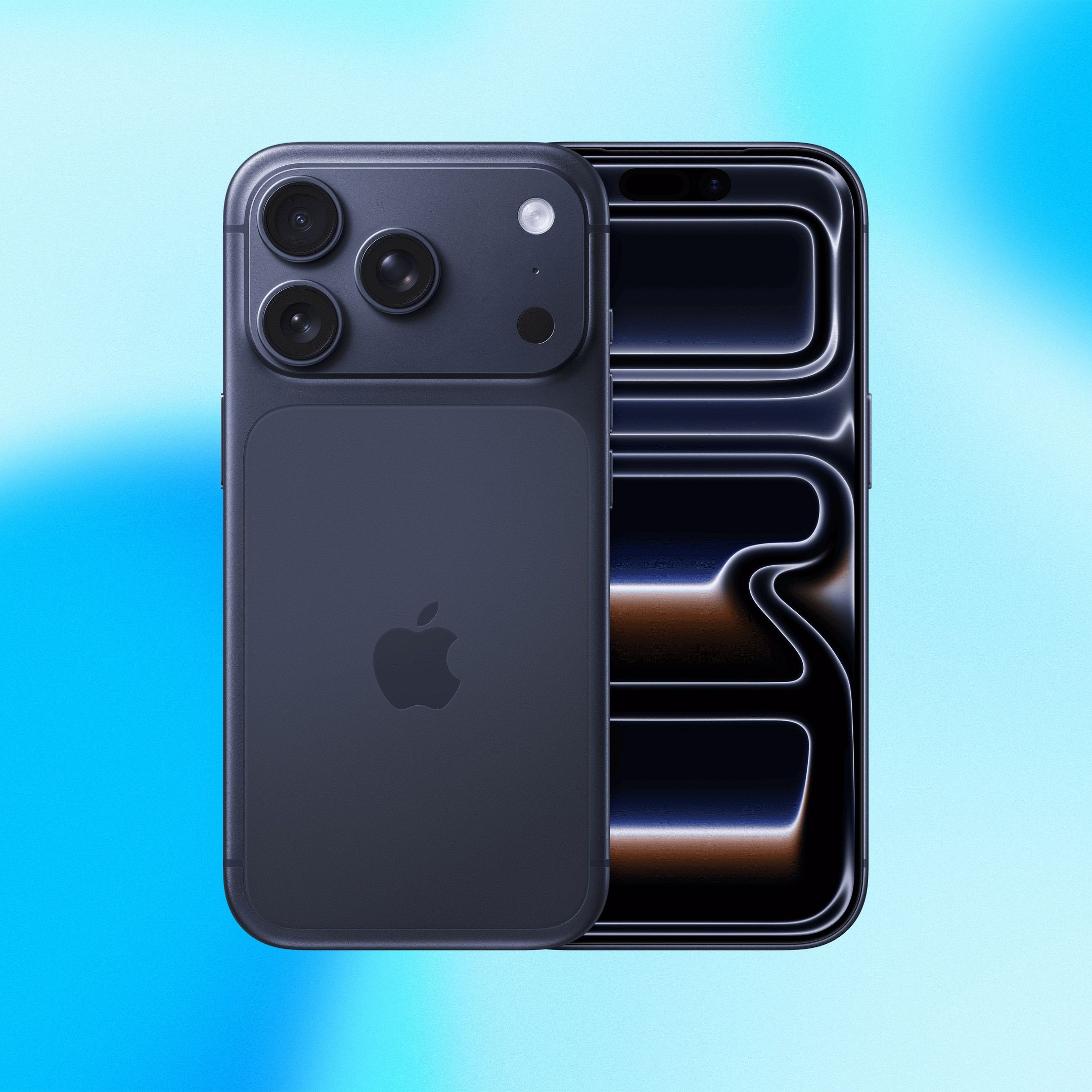 iPhone med iPhone 17 Profokus på kamera og skjerm