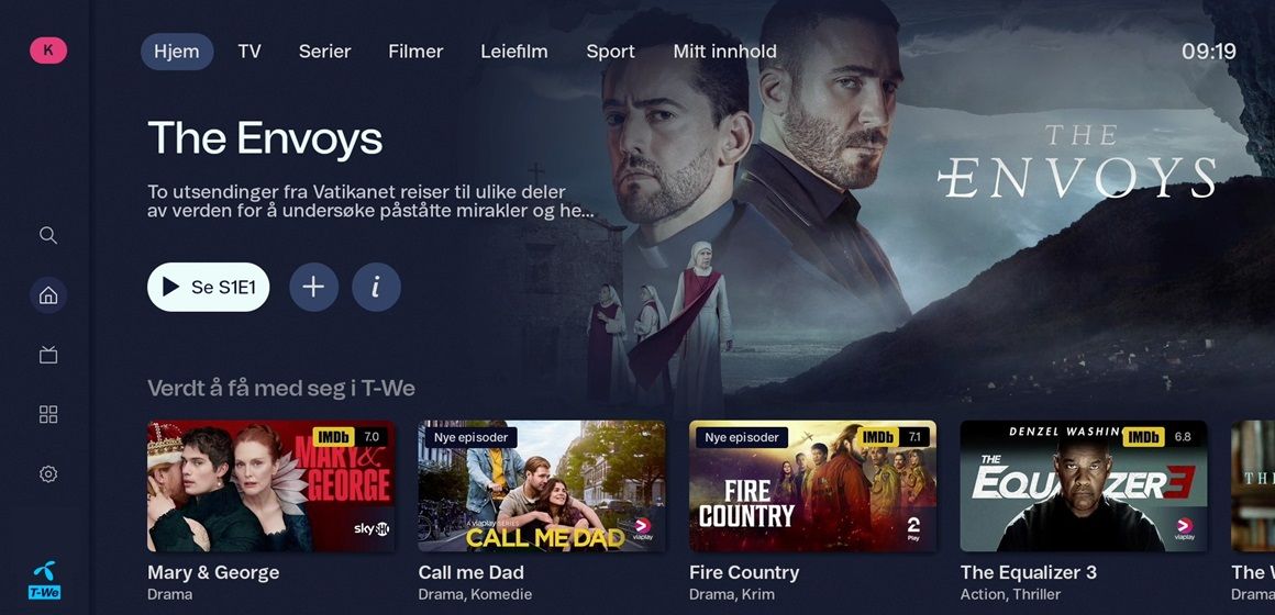 T-We App - Android og Chromecast med Google TV