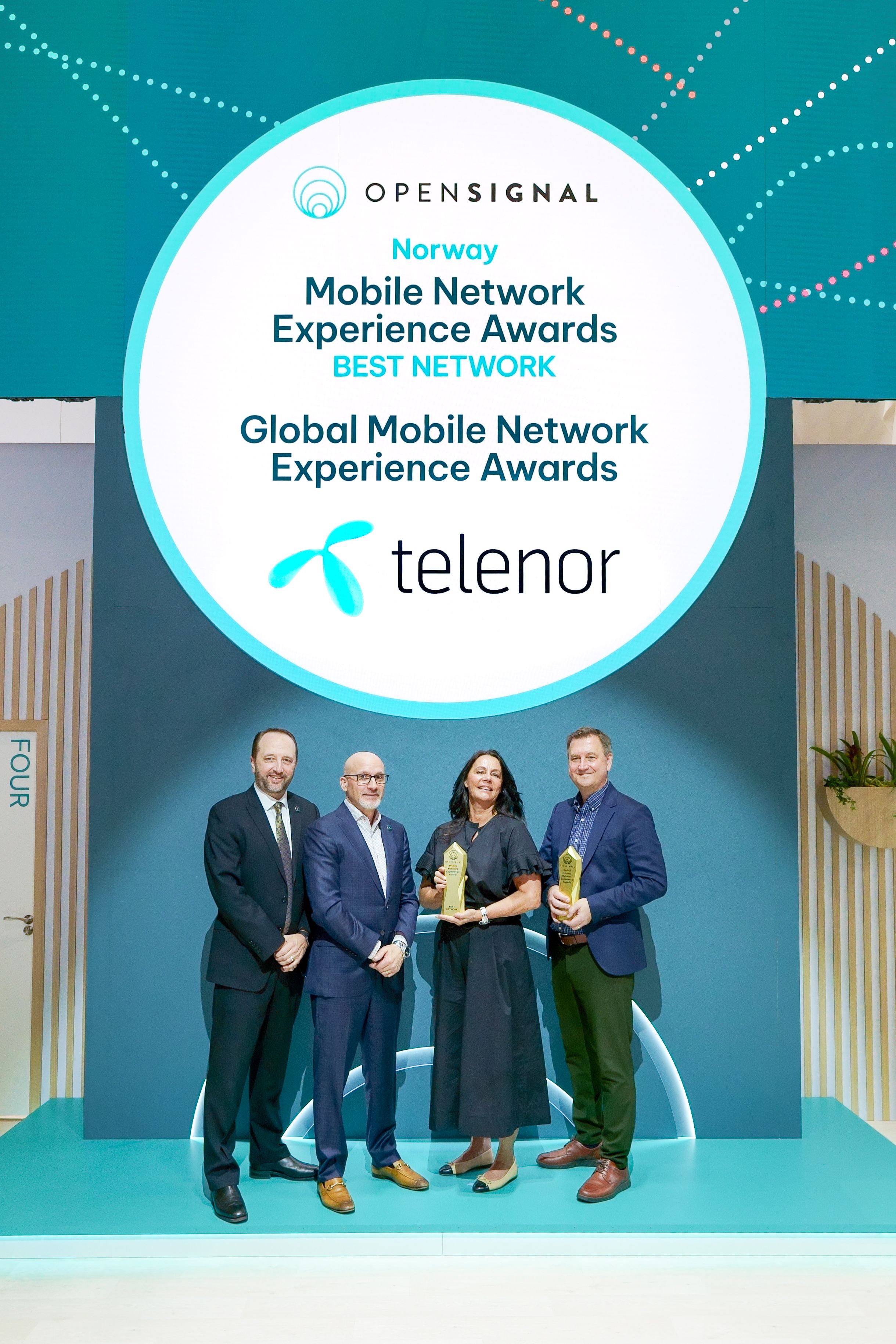 Telenor mottar priser på Mobile Network Experience Awards