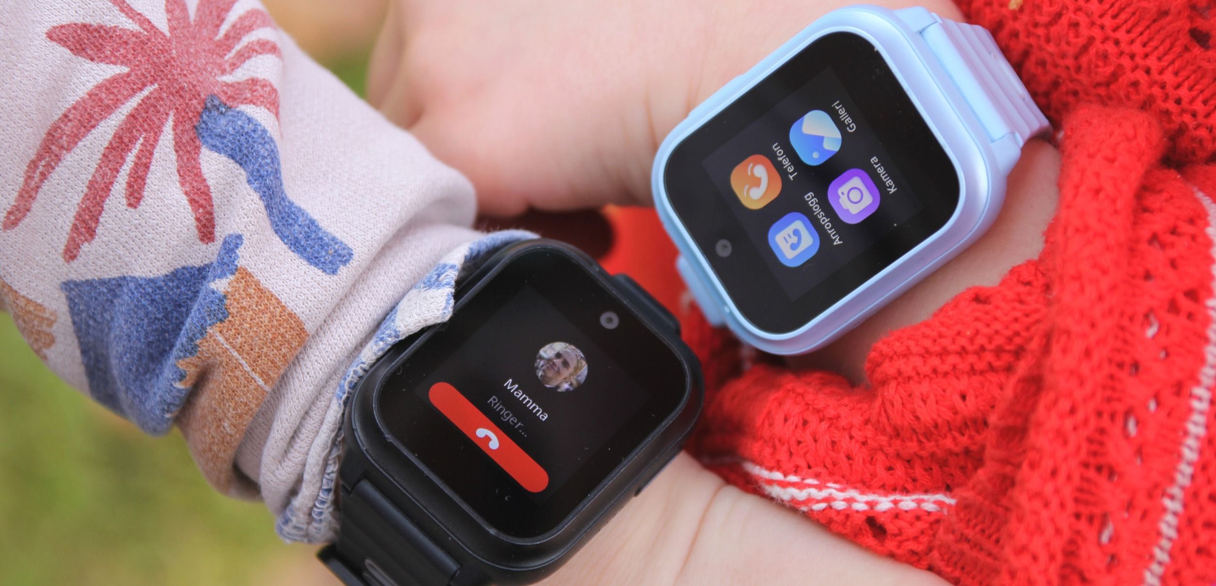 To ZTE Kids Watch K2 Pro-klokker i svart og blått