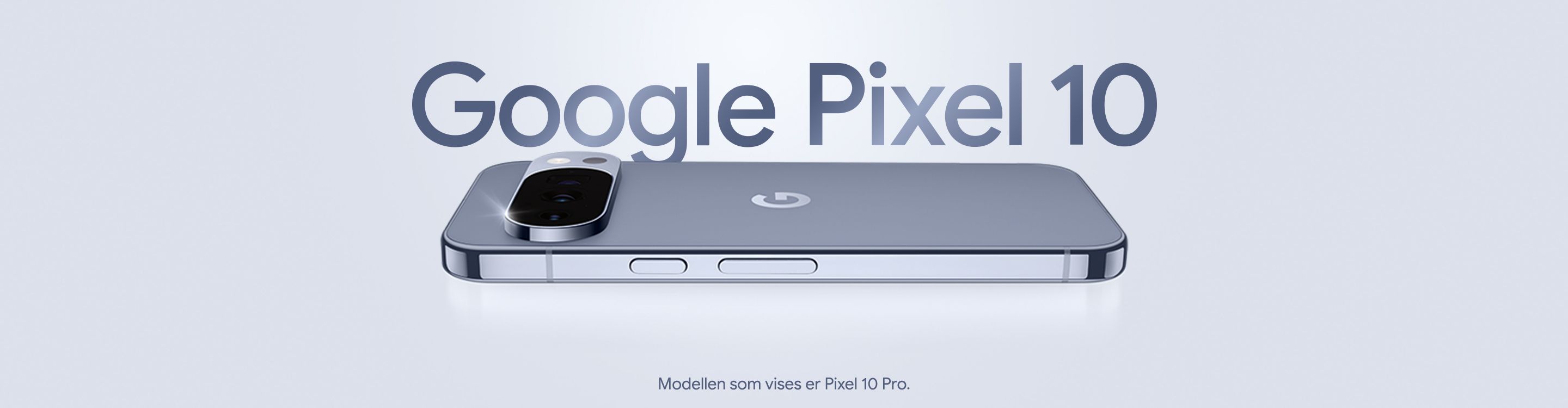 Google Pixel 10 Pro i fargen moonstone