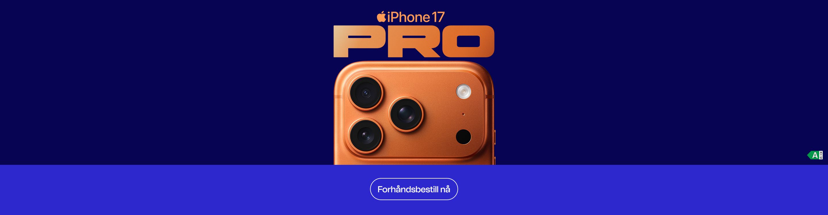 nye iphone 17 pro i kosmisk oransje kan forhåndsbestilles nå