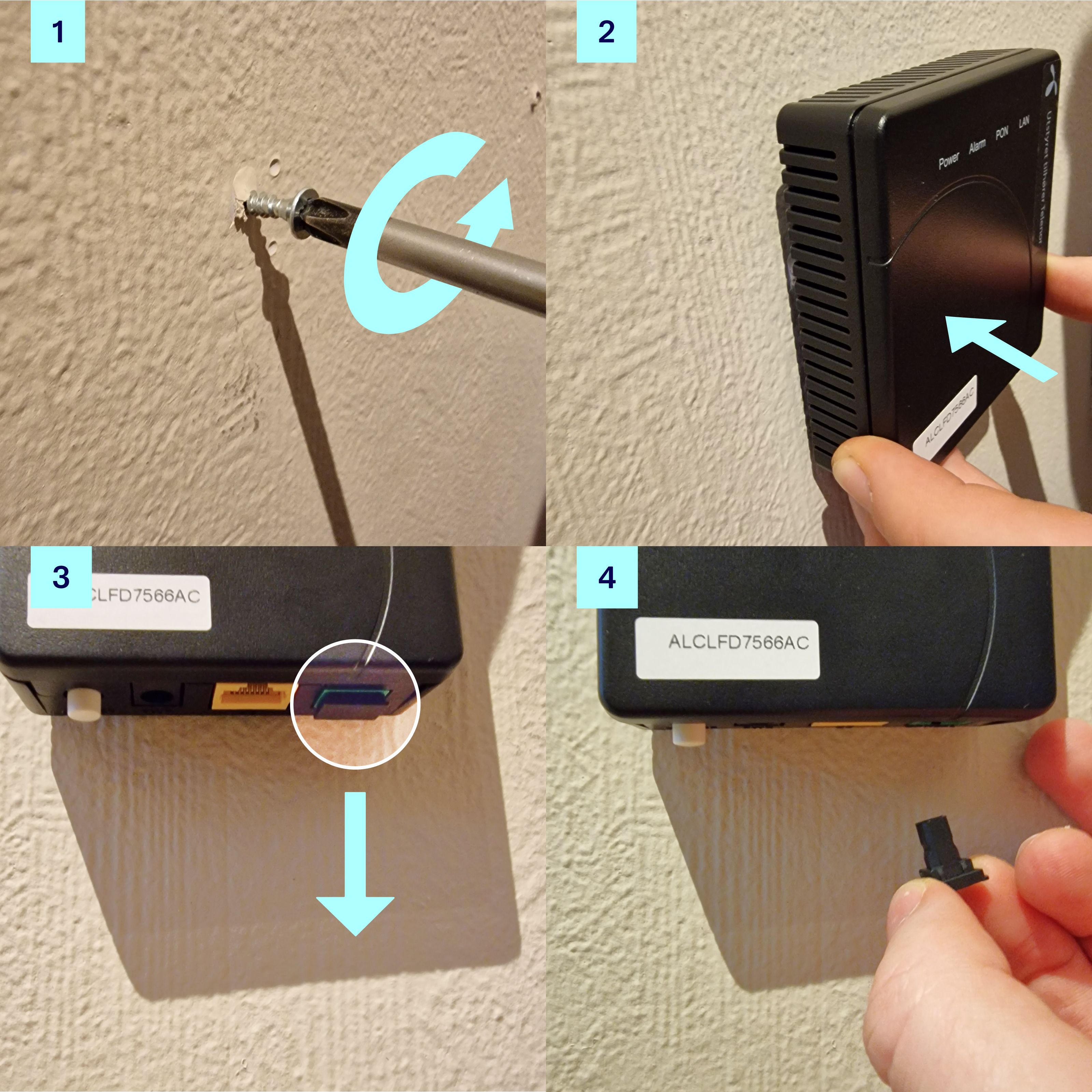Installasjon av fiberboks