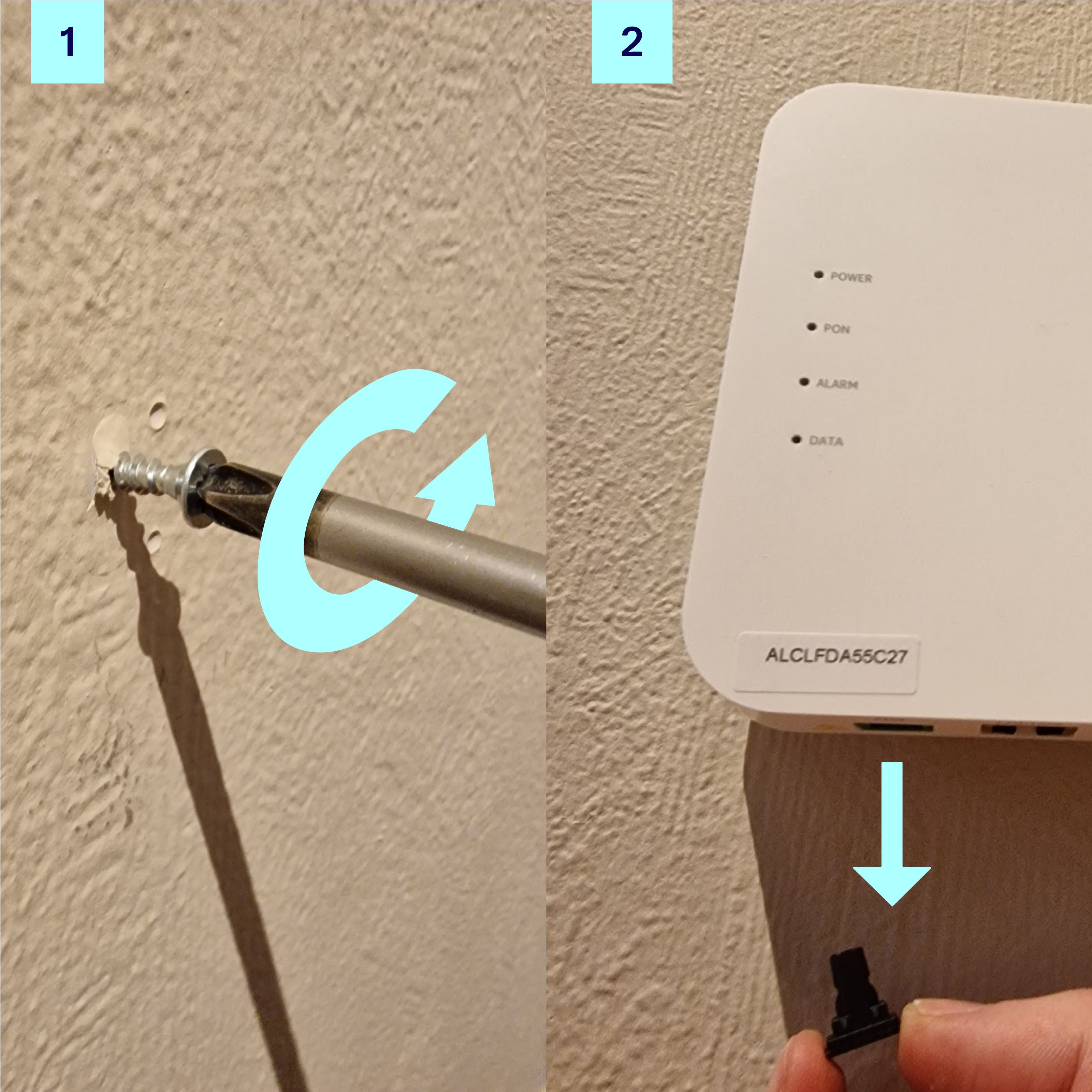 Installasjon av ONT xs-010x-r