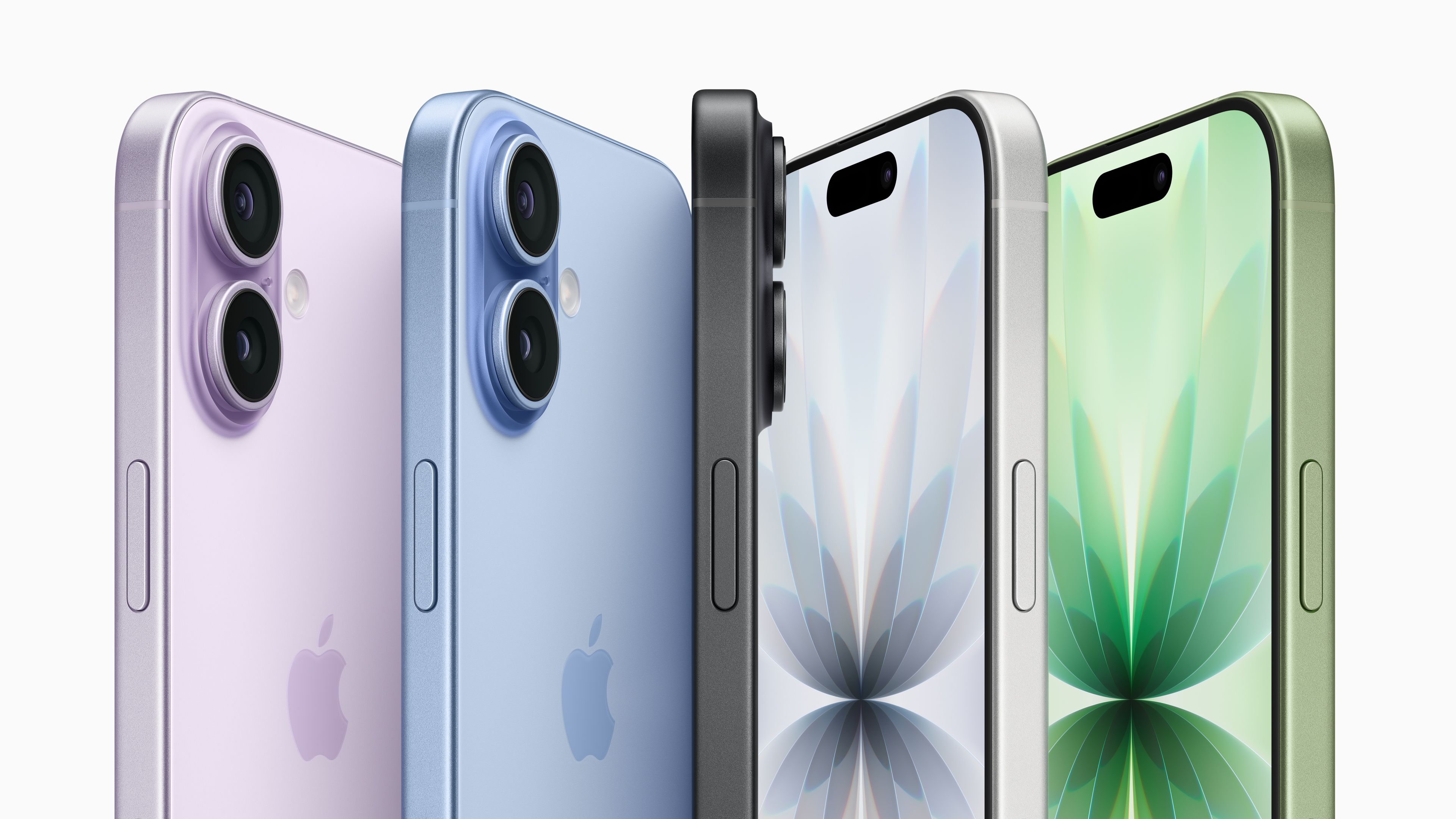 Den nye iPhone 17 i flere farger med doble kameraer