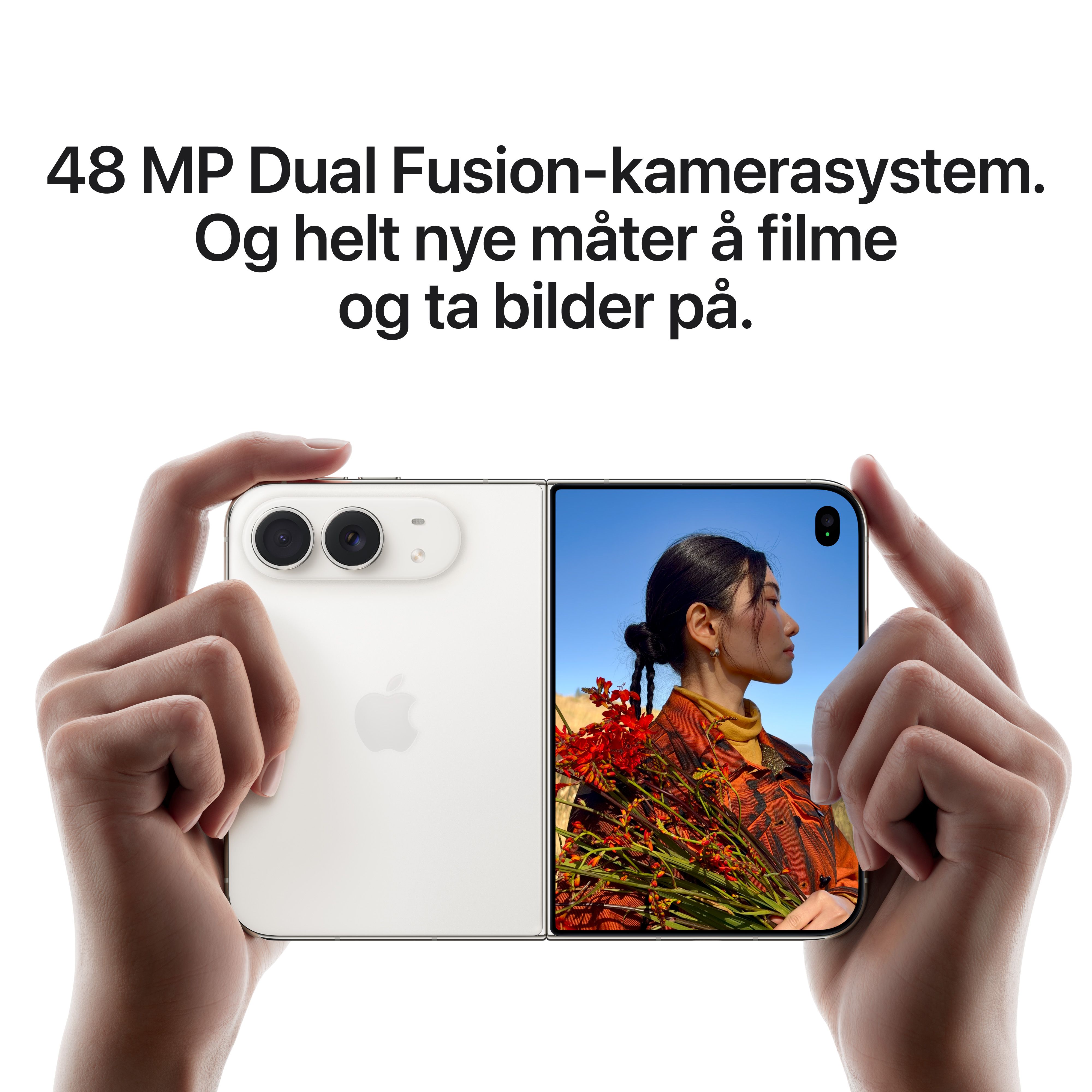 iphone duo har et 48 mp dual fusion-kamerasystem