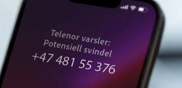 Varsel om svindel på mobil