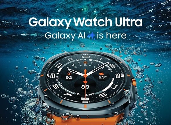 Galaxy Watch Ultra reklame under vann