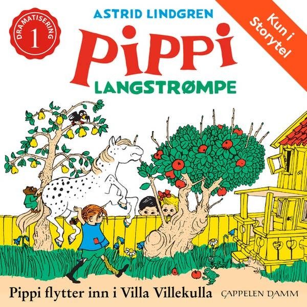 Bokcover for "Pippi flytter inn i Villa Villekulla", kun på Storytel.